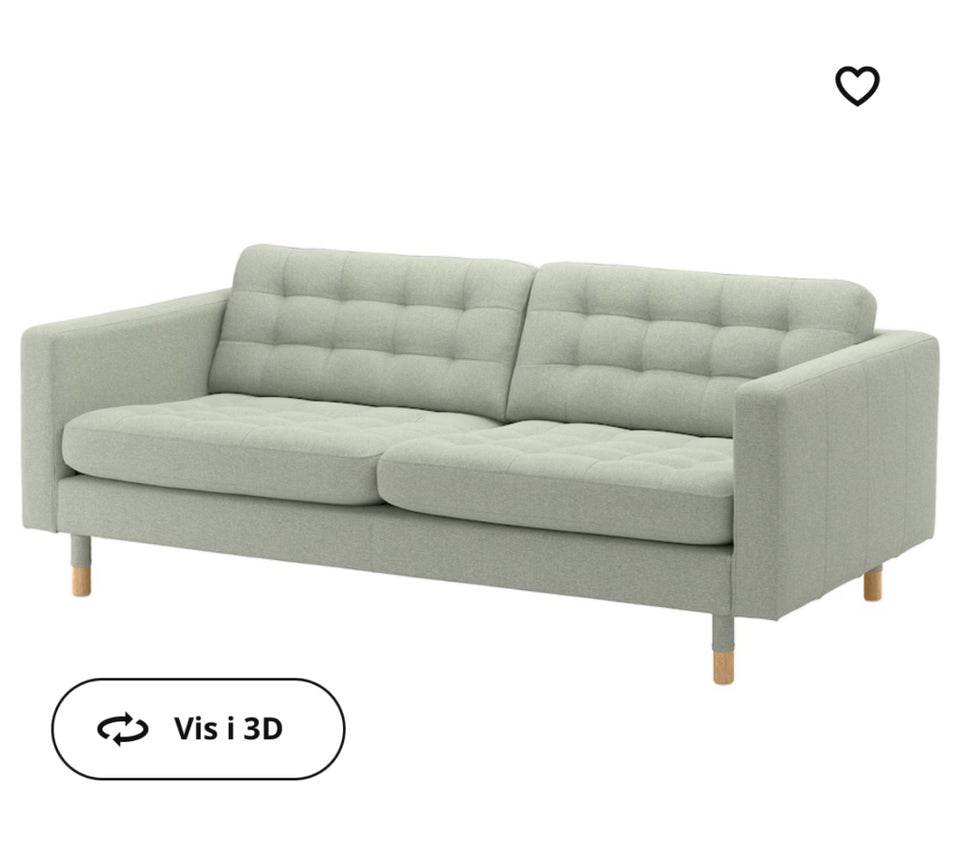 Sofa, uld, 3 pers.