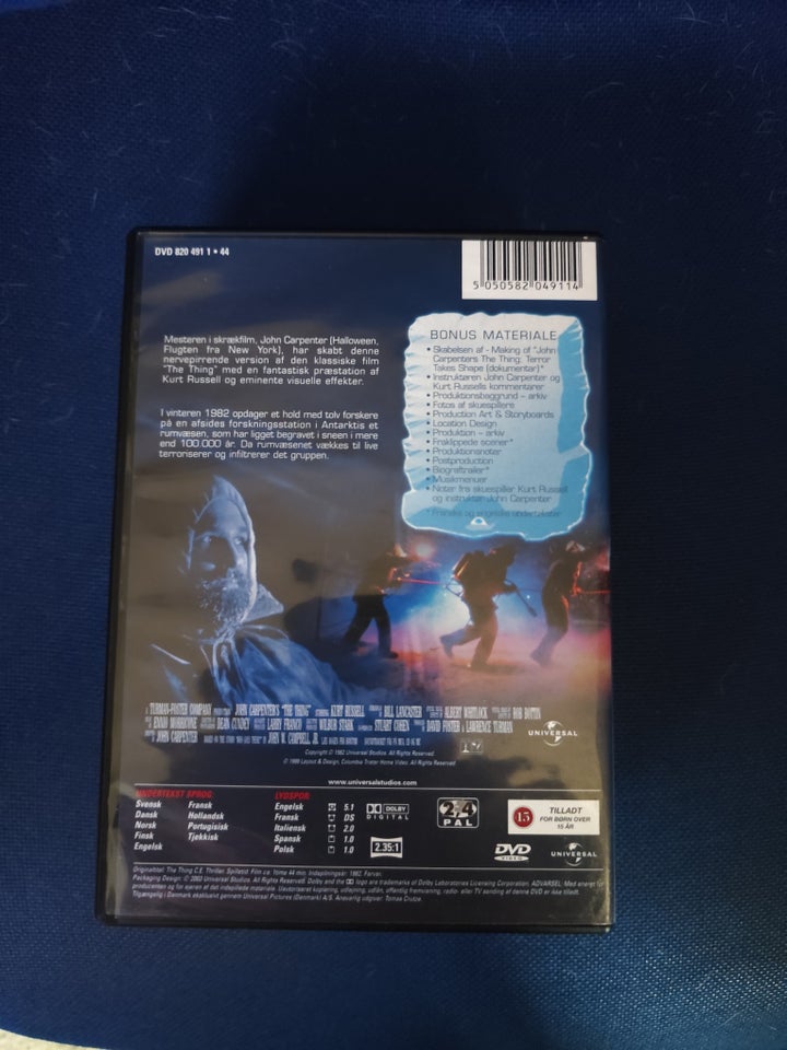 The thing, DVD, gyser