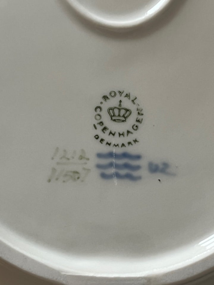 Porcelæn Blå Vifte Fad Royal