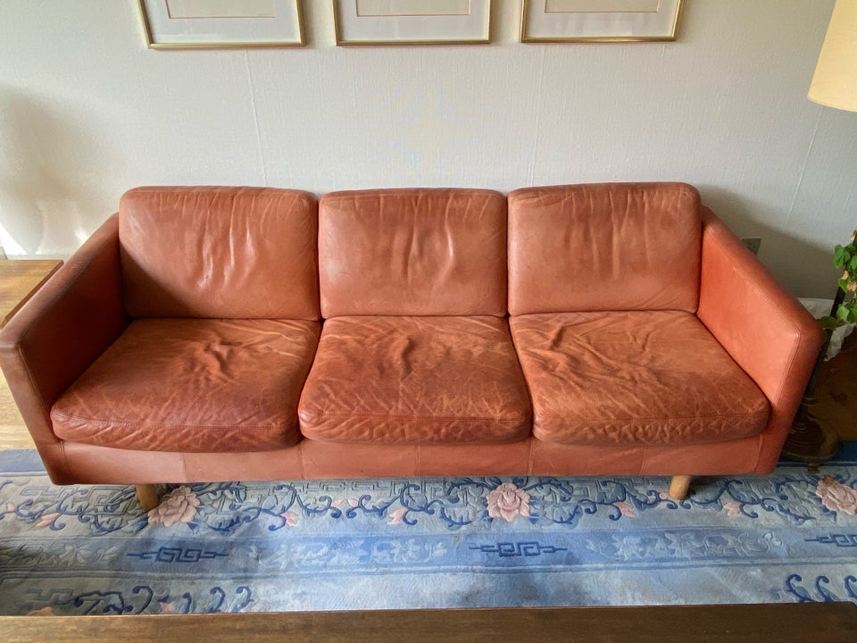 Sofa, læder, Dux Johan