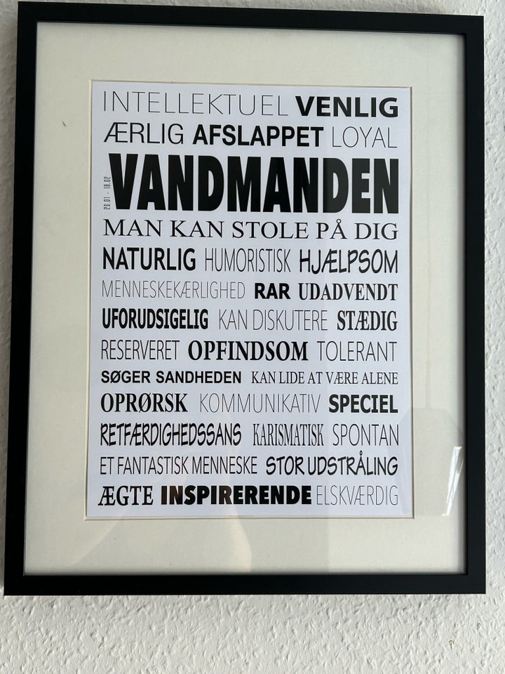 Stjernetegnsplakat Danposters