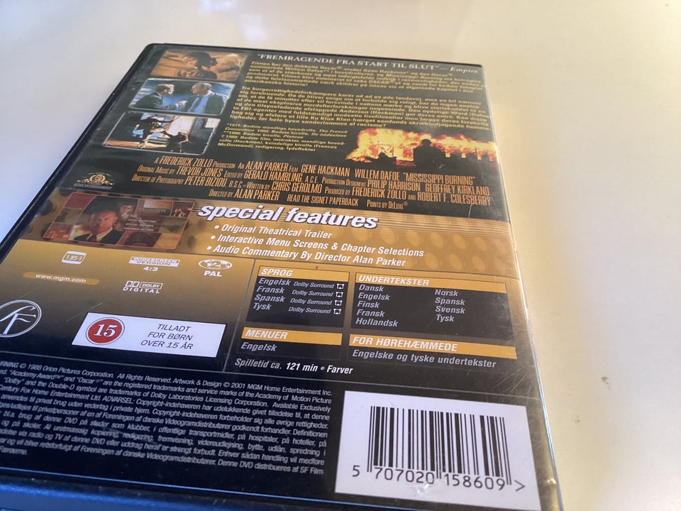 Mississippi burning  DVD