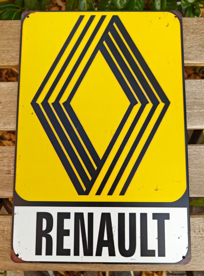 Skilte, Renault metalskilt