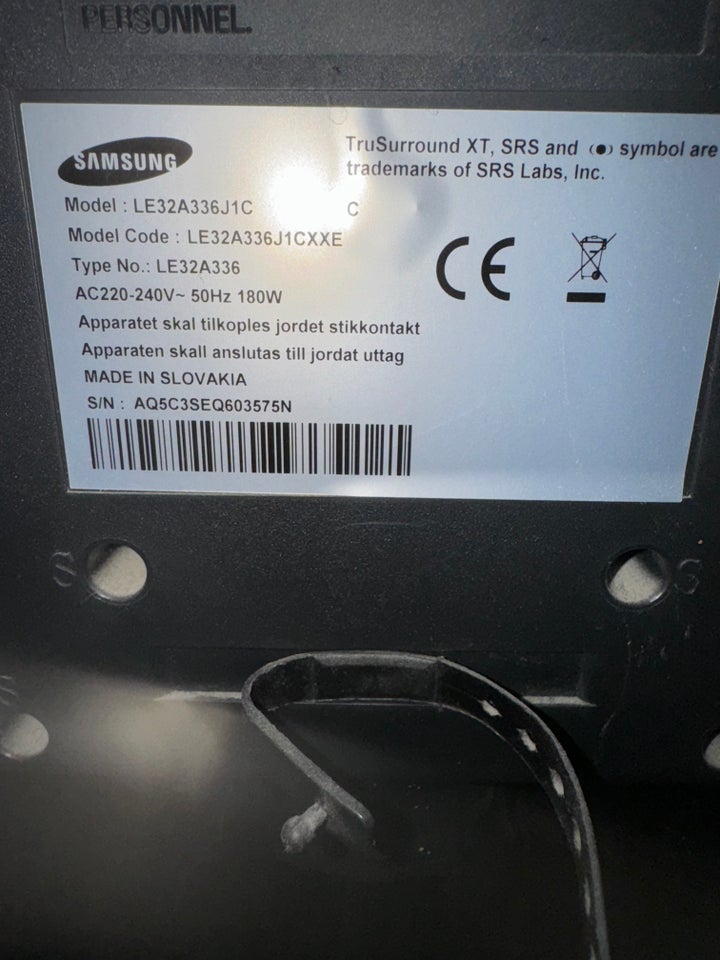 LCD, Samsung, Le32a336j1c