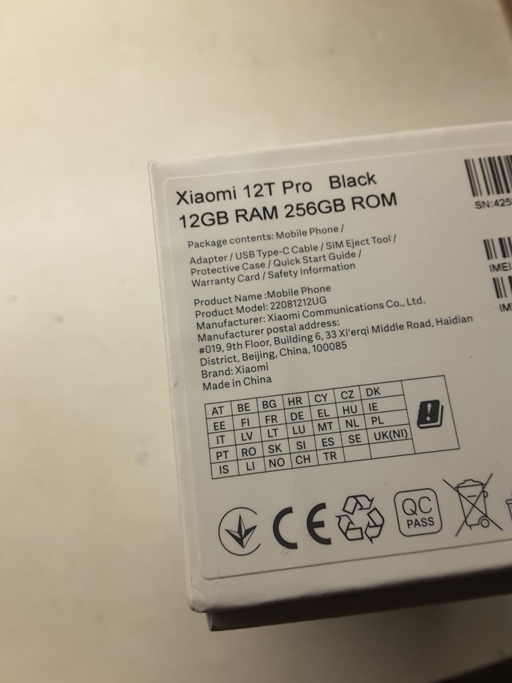 Xiaomi 12T PRO MED 200mp KAMERA