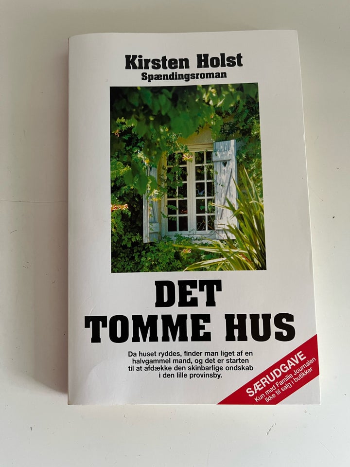 Drt tomme hus, Kirsten Holst, emne: