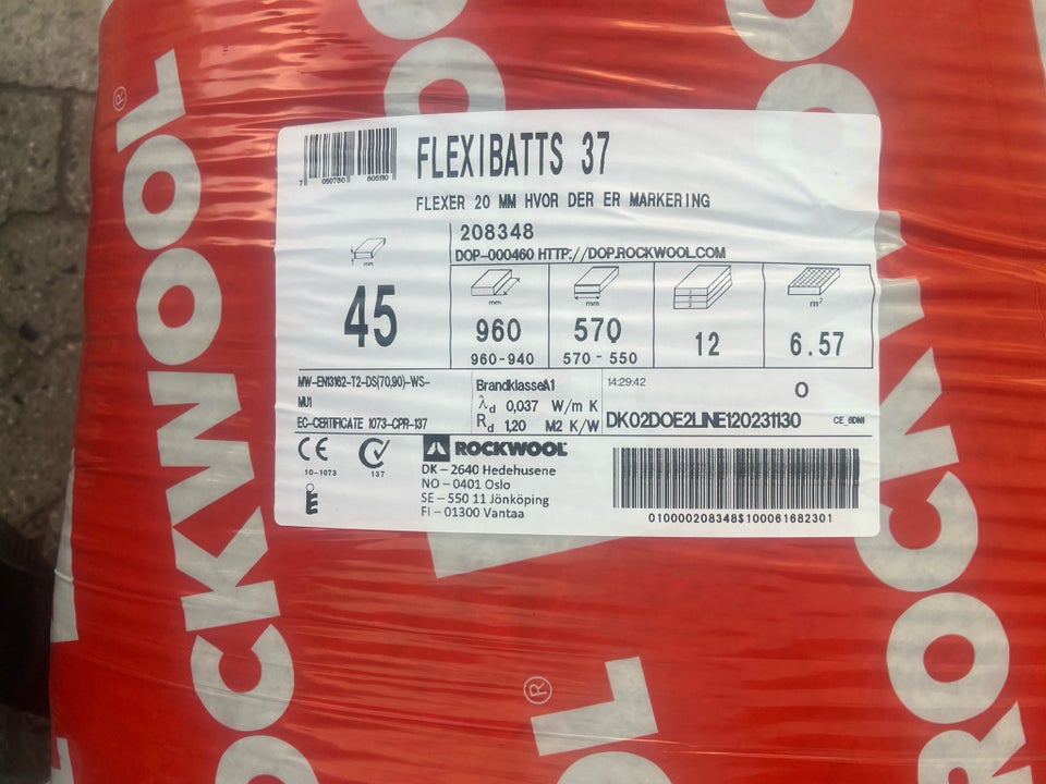 Rockwool flexibatt 45 mm