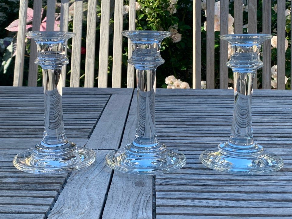 Glas Tatiana lysestager i klart