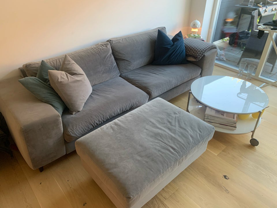 Sofa, velour, 3 pers.