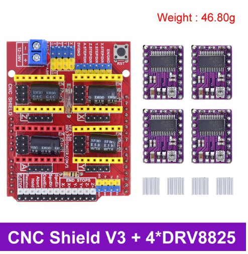 Andet CNC shield v3 med DRV8825