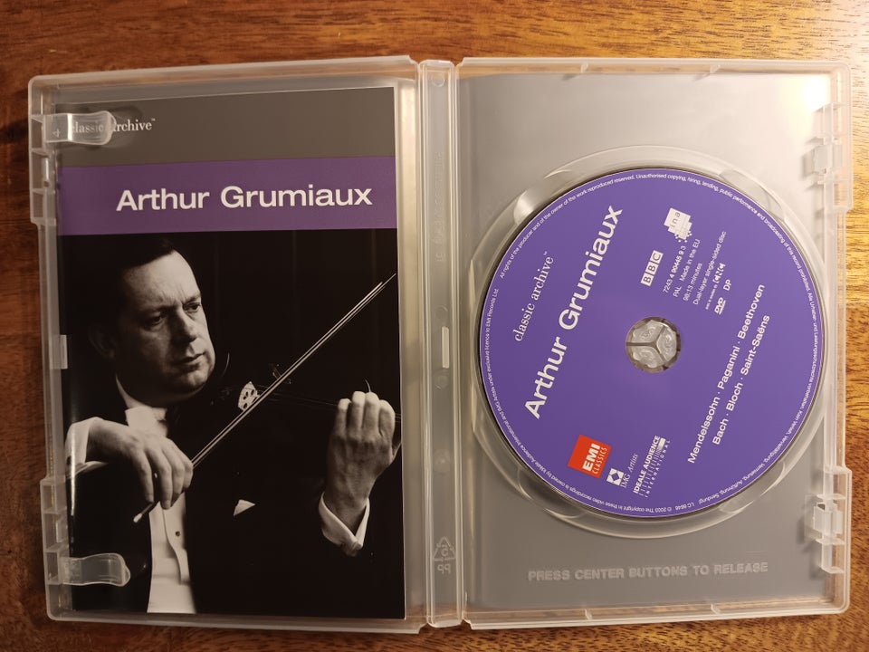 Arthur Grumiaux, DVD, andet