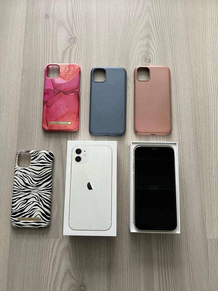 iPhone 11, 128 GB, hvid