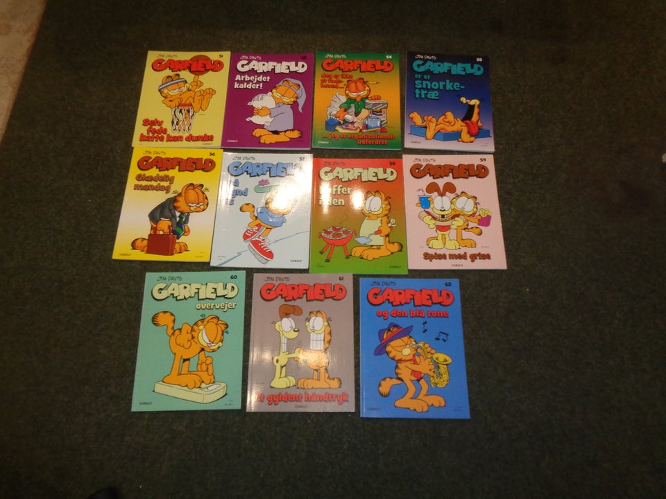 Garfield samling 1-62 mm,