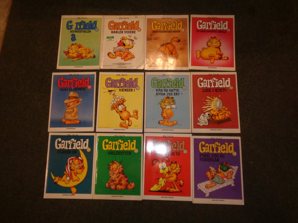 Garfield samling 1-62 mm,