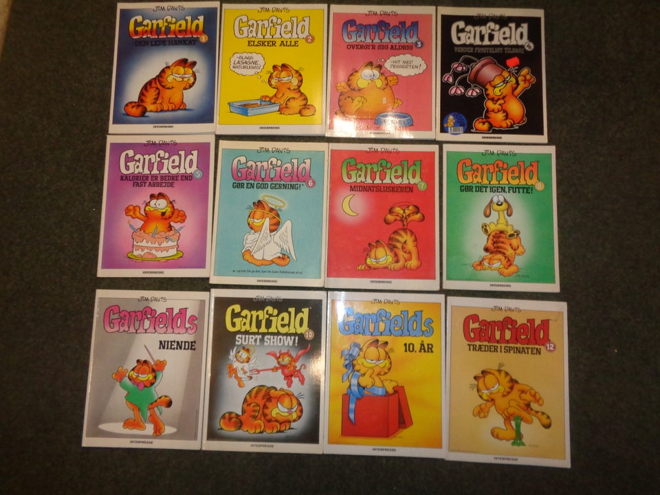 Garfield samling 1-62 mm,