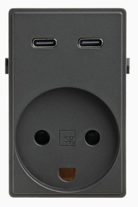 Stikkontakt med Usb -c, SG