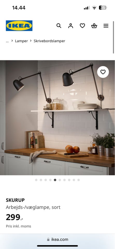 Væglampe Ikea