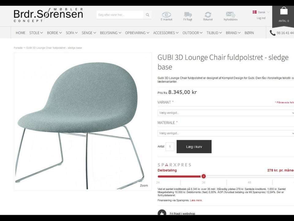 GUBI, 3D lounge chair