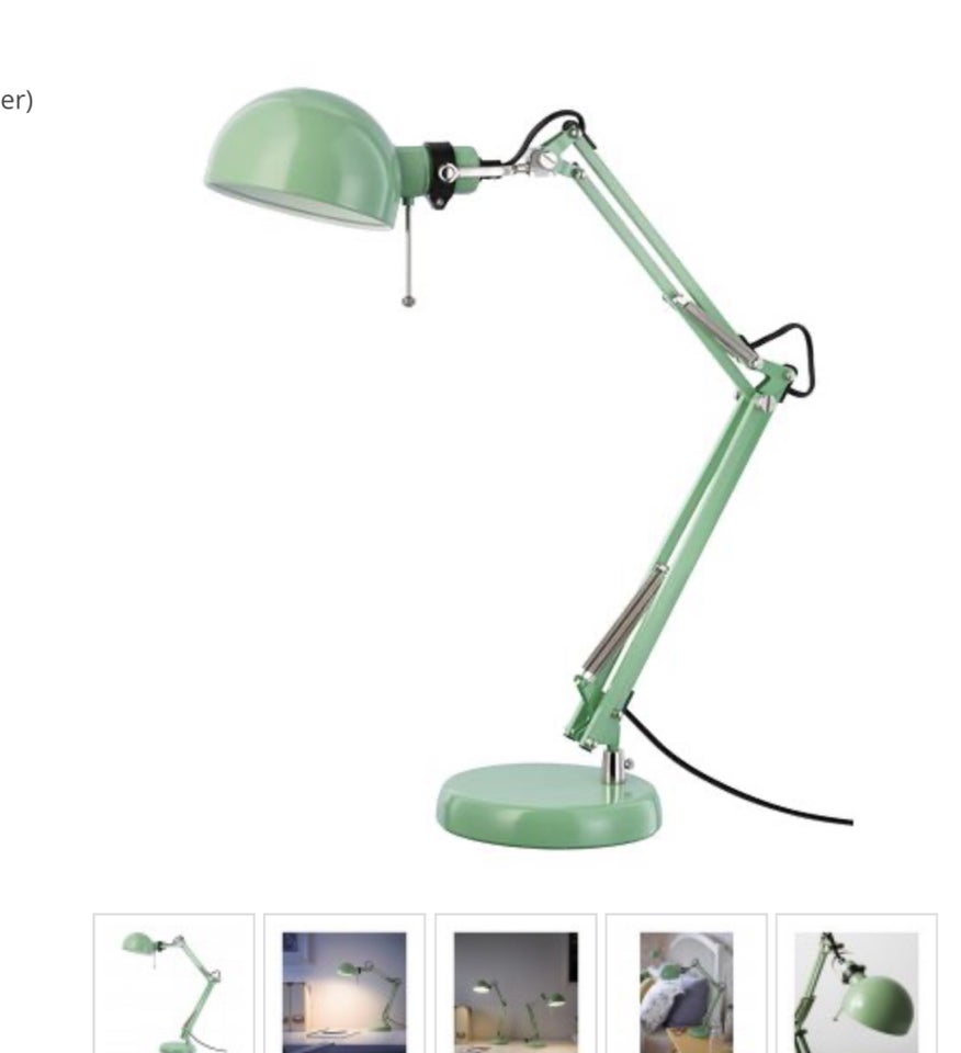 Skrivebordslampe, Ikea