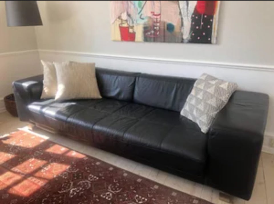 Sofa læder 3 pers