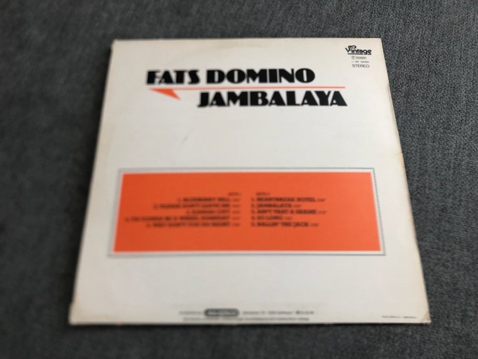 LP, Fats Domino, Jambalaya