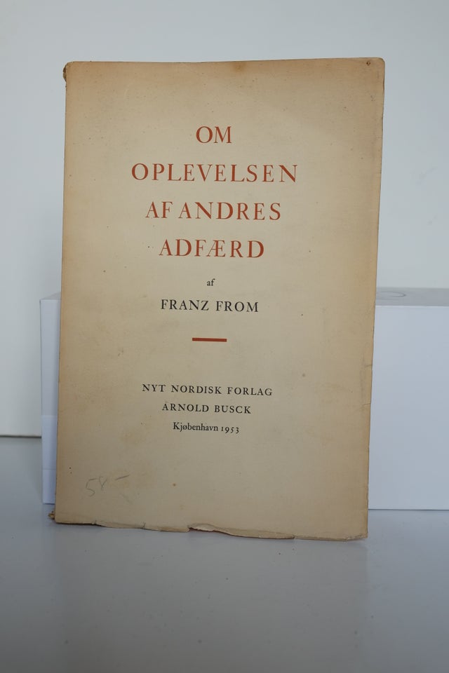 Om Oplevelsen Af Andres Adfaerd,