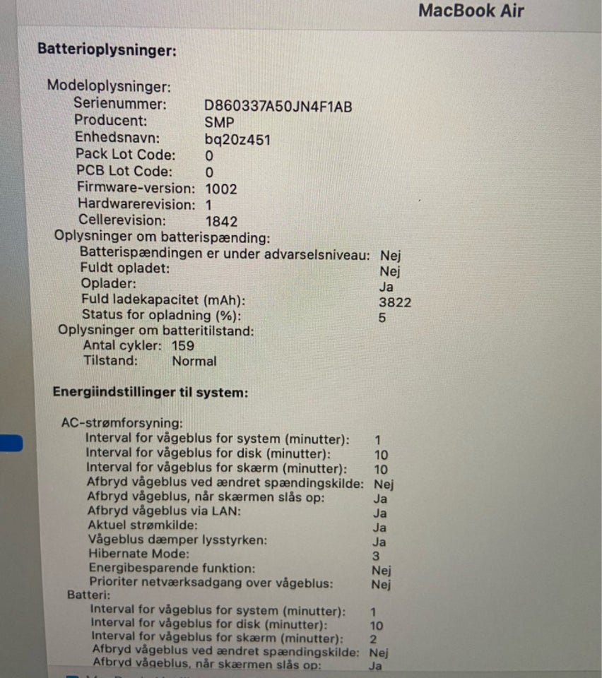 MacBook Air, A1932, 1.6 GHz