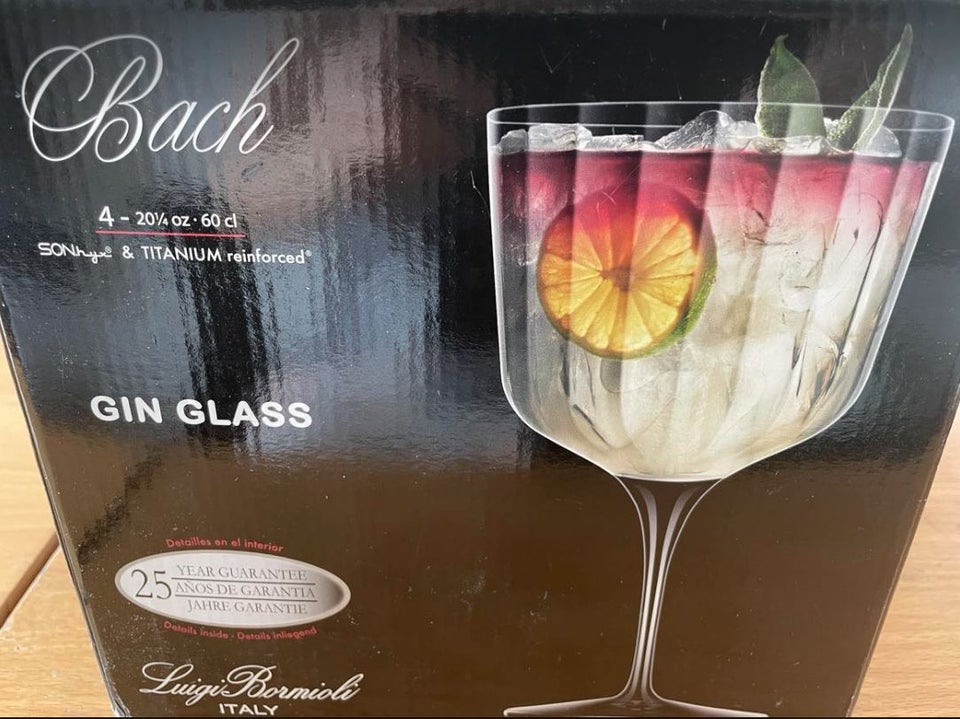 Glas Gin glas Bach