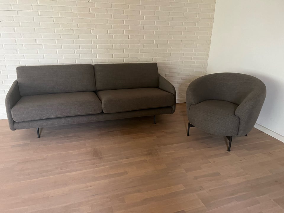 Sofagruppe uld 3 pers