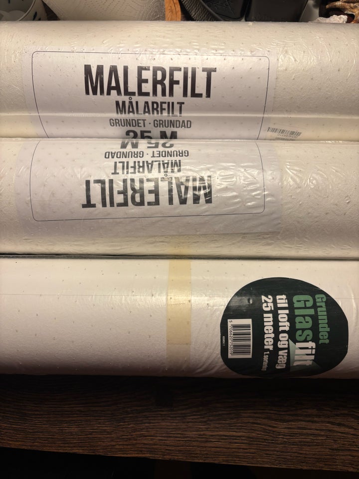 Glasfilt malerfilt 25 liter Hvid