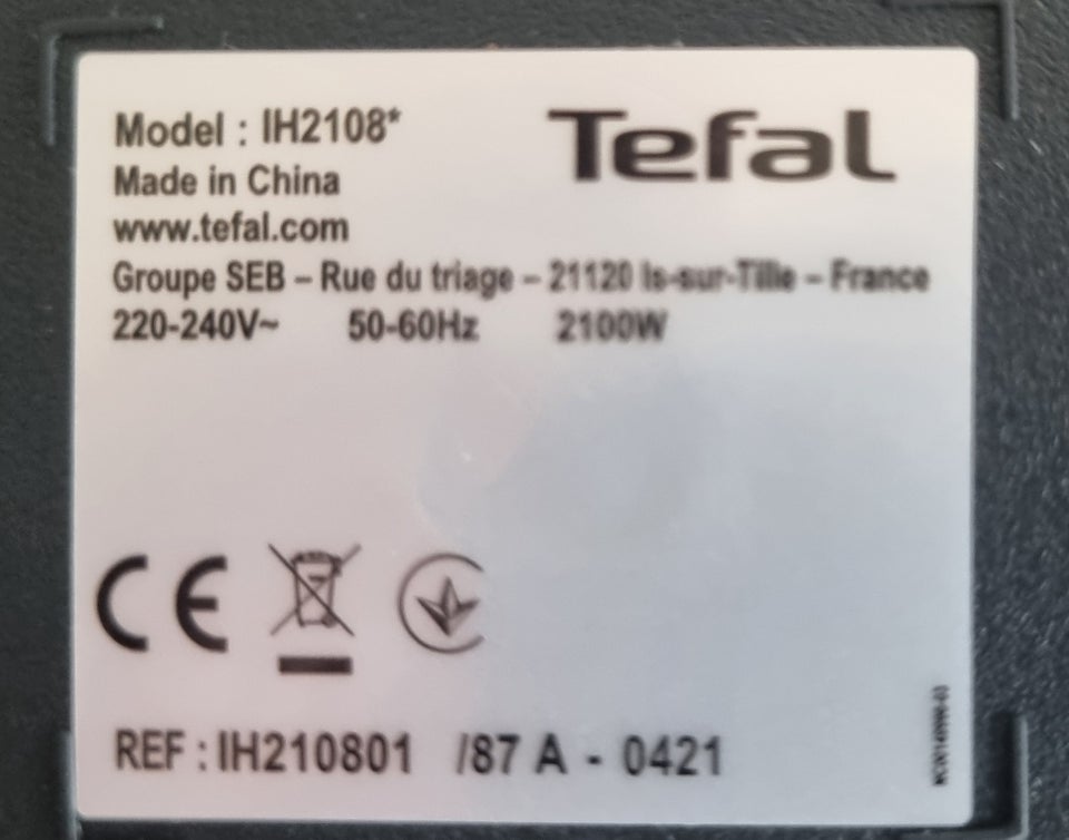 Tefal induktions kogeplade Tefal