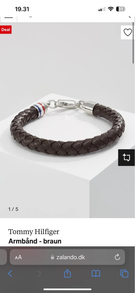 Armbånd, læder, Tommy Hilfiger