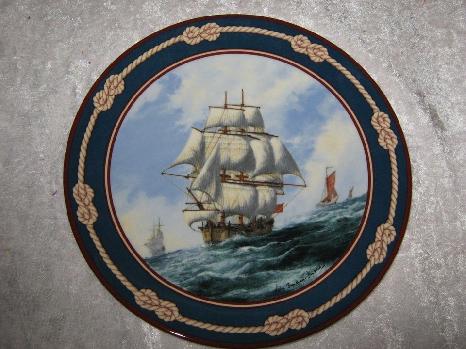 Platte med skibsmotiv Royal