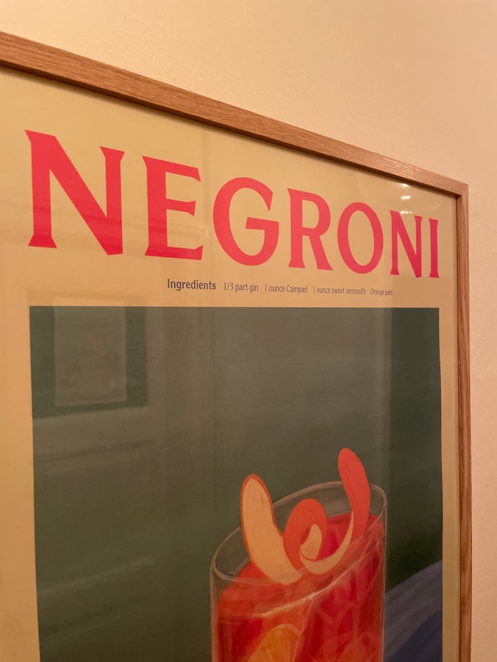 Plakat tegning negroni, Elin pk,