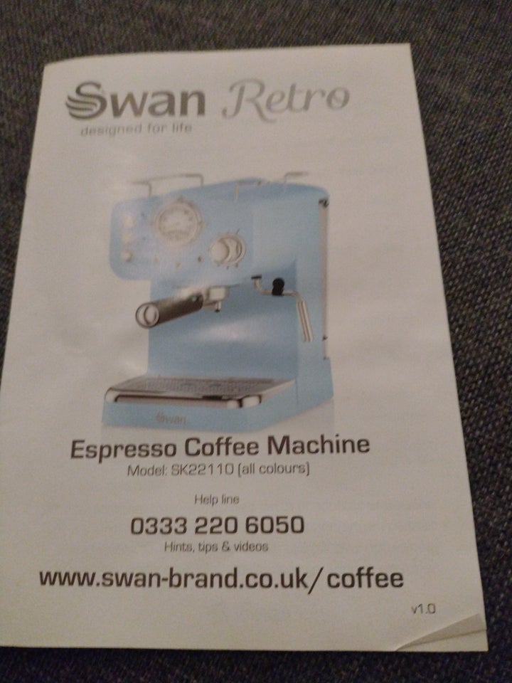 Espresso Coffee machine , Swan