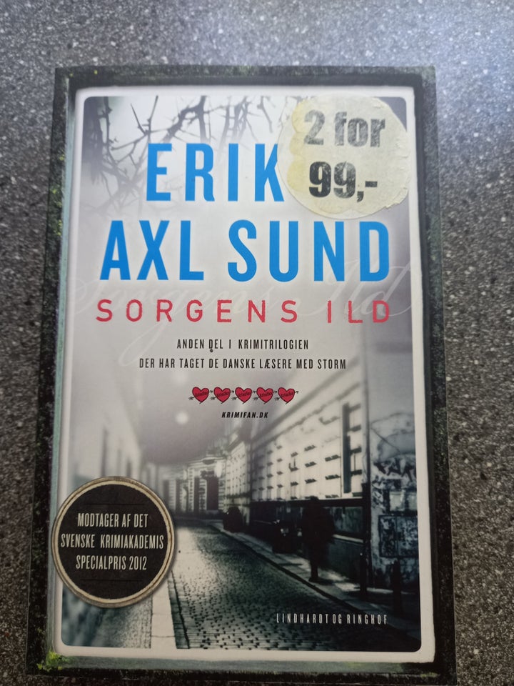 Sorgens ild, Erik Axl Sund, genre: