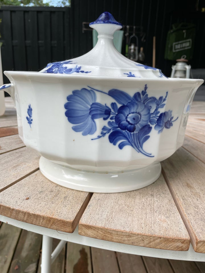 Porcelæn Suppeterrin Blå Blomst