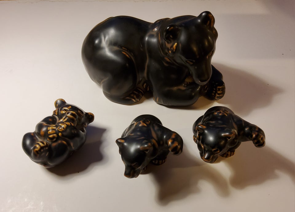 Brune bjørne keramik Royal