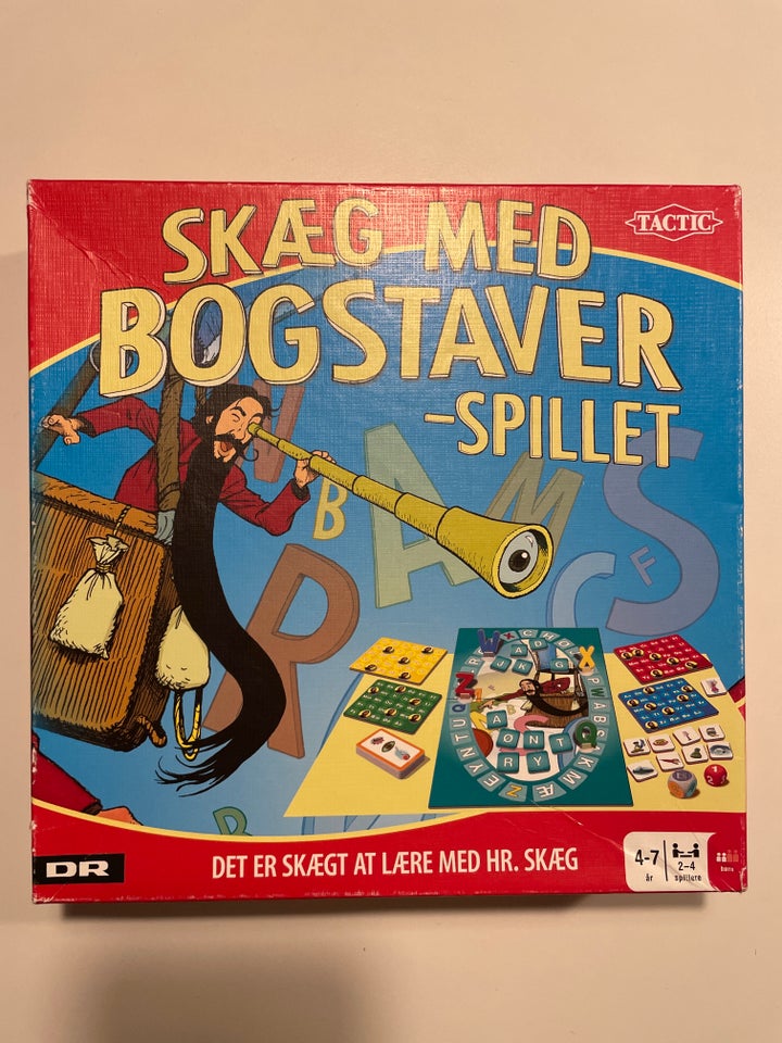 Skæg med bogstaver-spillet,