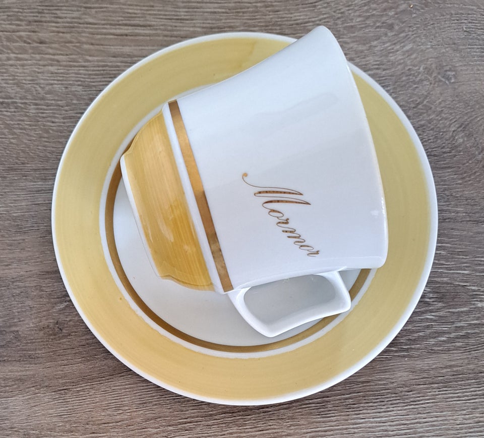 Porcelæn Kaffekop med underkop