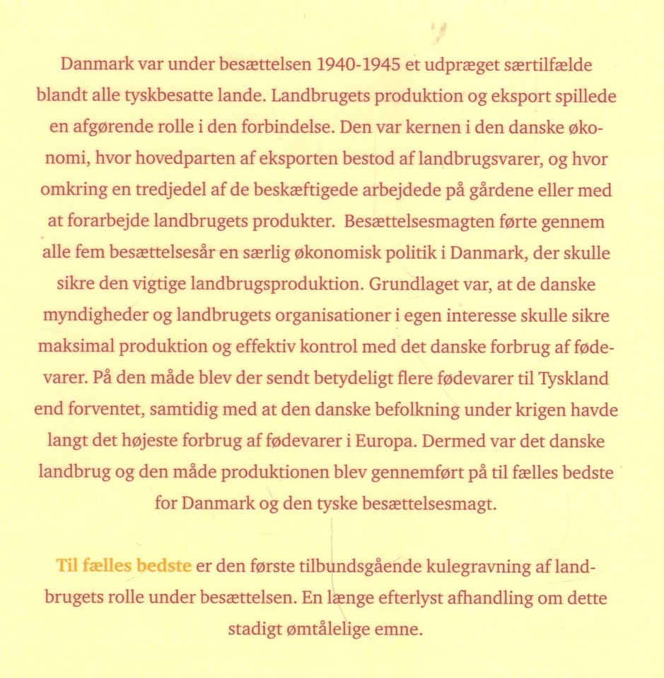 Til fælles bedste, Af Mogens