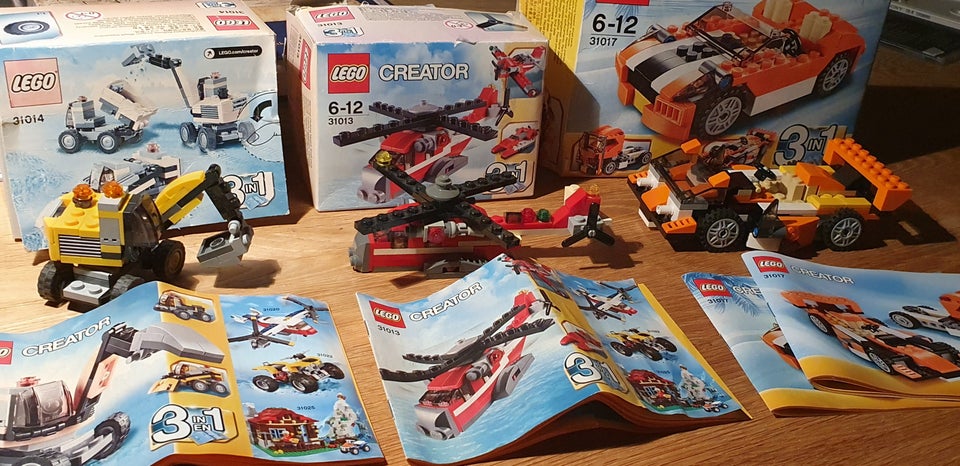 Lego Creator, 31013-31014-31017