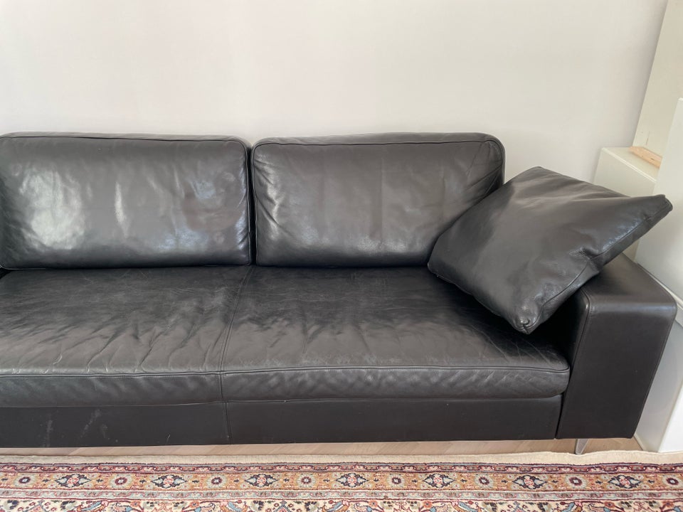 Hjørnesofa, læder, 5 pers.