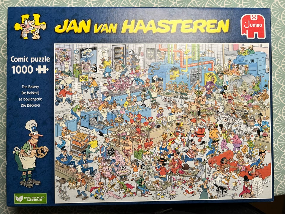 4 stk. Jan Van Haasteren puslespil,