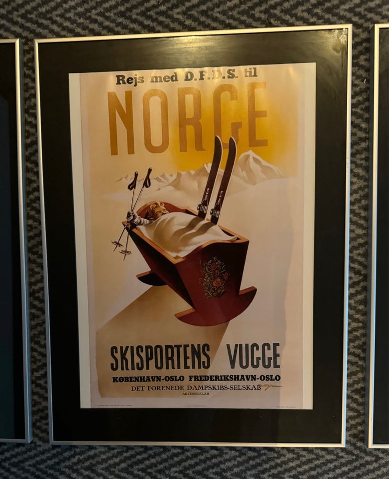 Plakat motiv: Færge rejse