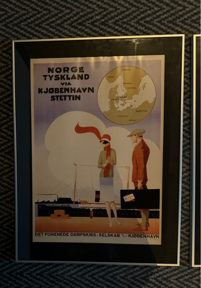 Plakat motiv: Færge rejse