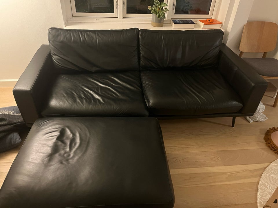 Sofa, læder, 2 pers.