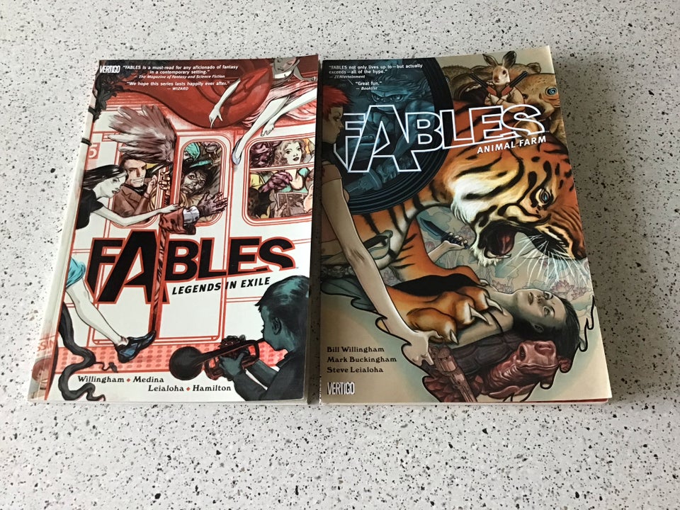 Fables 1-2 samlet 70kr, Tegneserie