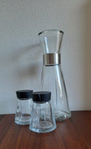 Glas Karaffel og 2 krydderiglas