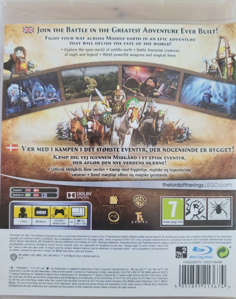 Lego The Lord Of The Rings, PS3